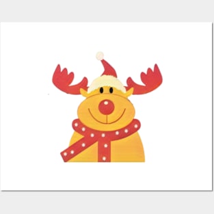 Cute Christmas Reindeer Apparel Posters and Art